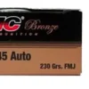 .45 ACP 230gr Bronze FMJ