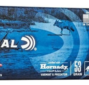Varmint & Predator, 223 Rem, 53 Grain, Hornady® V-Max®, 3400 fps