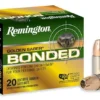 Golden Saber Bonded, 9mm Luger +P, 124 Grain, Bonded Brass Jacketed Hollow Point, 1125 fps