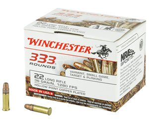 Winchester 22 LR 36 gr CPHP – 333 Rounds Bulk Pack