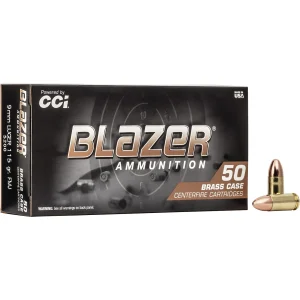 Blazer Brass 9mm Luger 115-Grain FMJ Centerfire Pistol Ammunitio