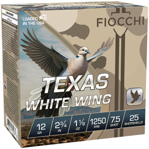 12ga 2-3/4″ Texas White Wing #7.5
