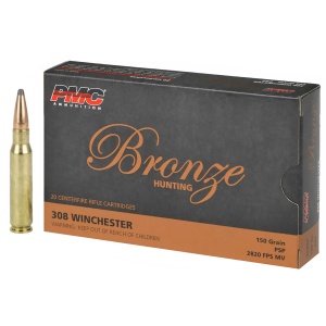 PMC Bronze .308 Winchester 150gr Pointed Soft Point 20/Box