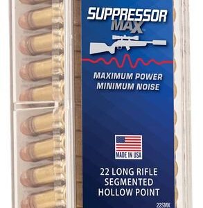 Suppressor Max, 22 LR, 45 Grain, Segmented Hollow Point, 970 fps