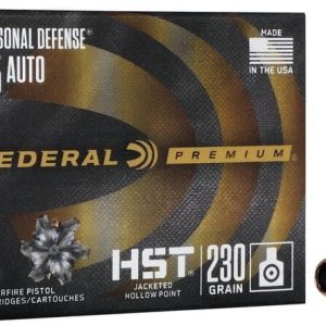Personal Defense HST, 45 Auto, 230 Grain, HST Jacketed Hollow Point, 890 fps
