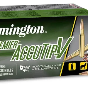 Premier AccuTip-V, 22-250 Rem, 50 Grain, AccuTip-V, 3800 fps